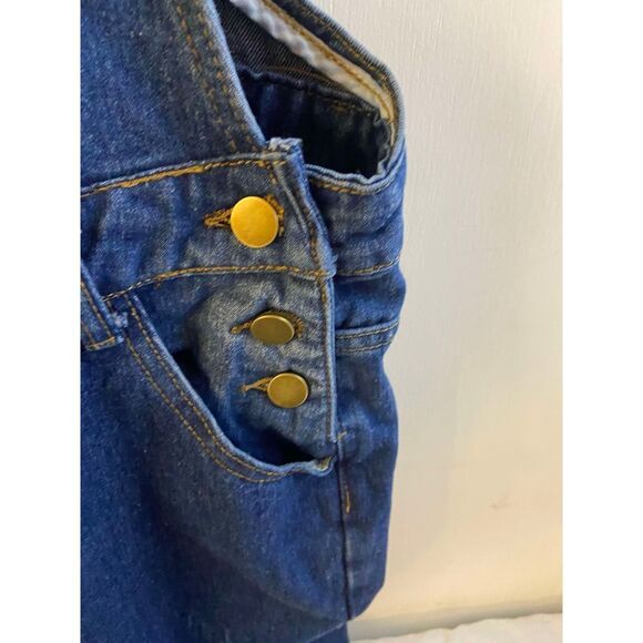 2xl xxl Denim Jean Overalls Distressed - Picture 6 of 9